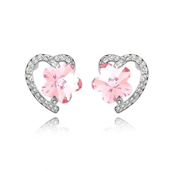 Immagine di Plum Blossom Swarovski Elements Crystal Earrings