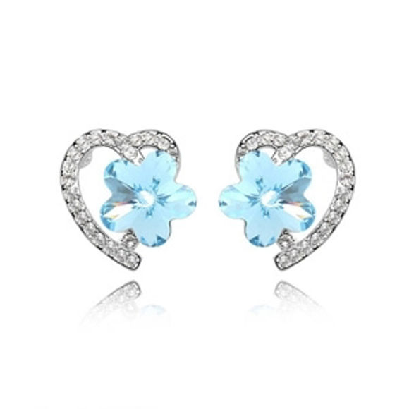 Immagine di Plum Blossom Swarovski Elements Crystal Earrings