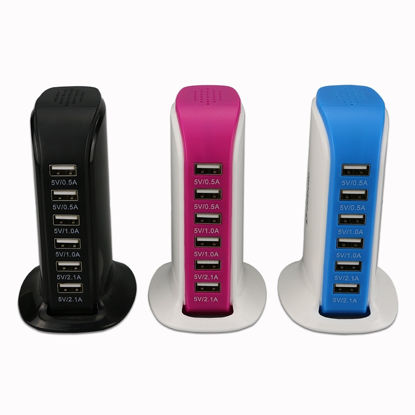 Immagine di 6-Port USB Charging Station for Smart Phones and Tablets