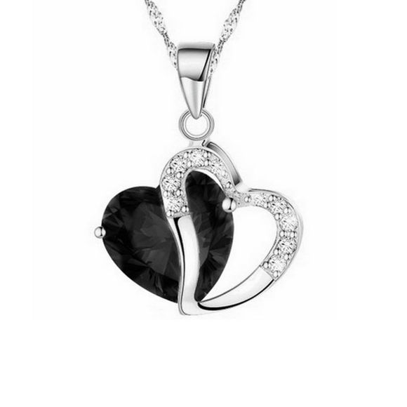 Immagine di Heart-shaped Zircon Crystal Necklace