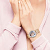 Immagine di Orologio da donna personalizzato con incisione in oro rosa con cinturino per foto