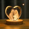 Immagine di 3d Laser Crystal Gift in Heart