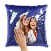 Immagine di Cuscino con paillettes personalizzato con foto magiche - Idea regalo brillante