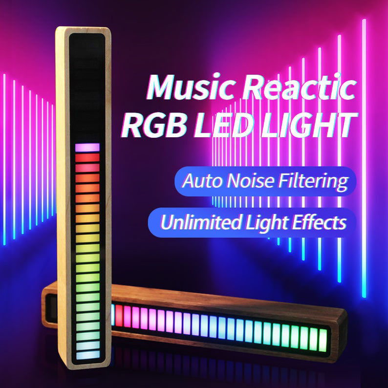 Music Reactive RGB Led Light Colorful LED Music Rhythm Lamp