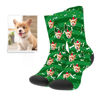 Immagine di Calzini natalizi personalizzati con foto per cani