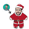 Immagine di Cuscino fotografico personalizzato Regalo di Natale divertente