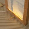 Immagine di Lampada da notte a LED con cornice per foto in legno personalizzata colorata con la tua bella foto