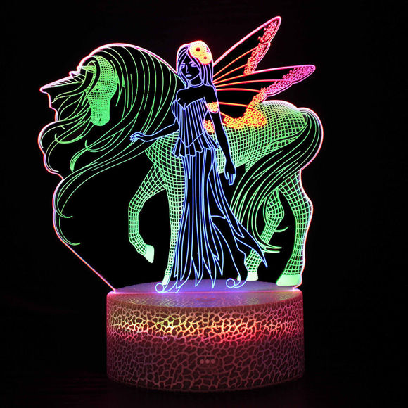 Immagine di Luci notturne a LED colorate 3D Illusion in varie forme - I migliori regali per i bambini