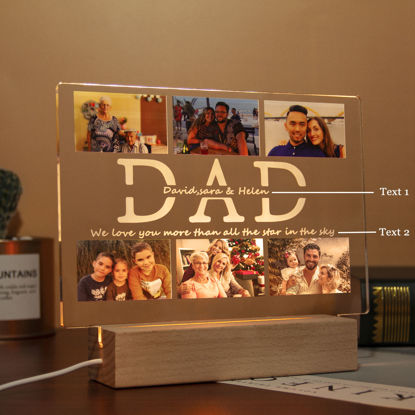 Immagine di Personalizza la luce notturna fotografica per il tuo caro padre per i regali
