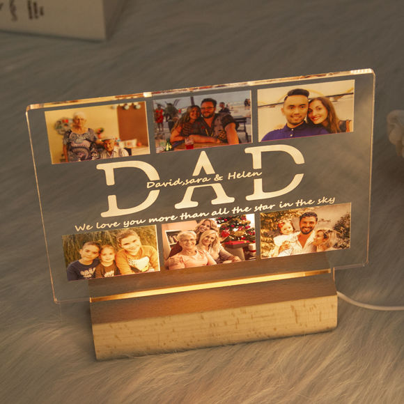 Immagine di Personalizza la luce notturna fotografica per il tuo caro padre per i regali